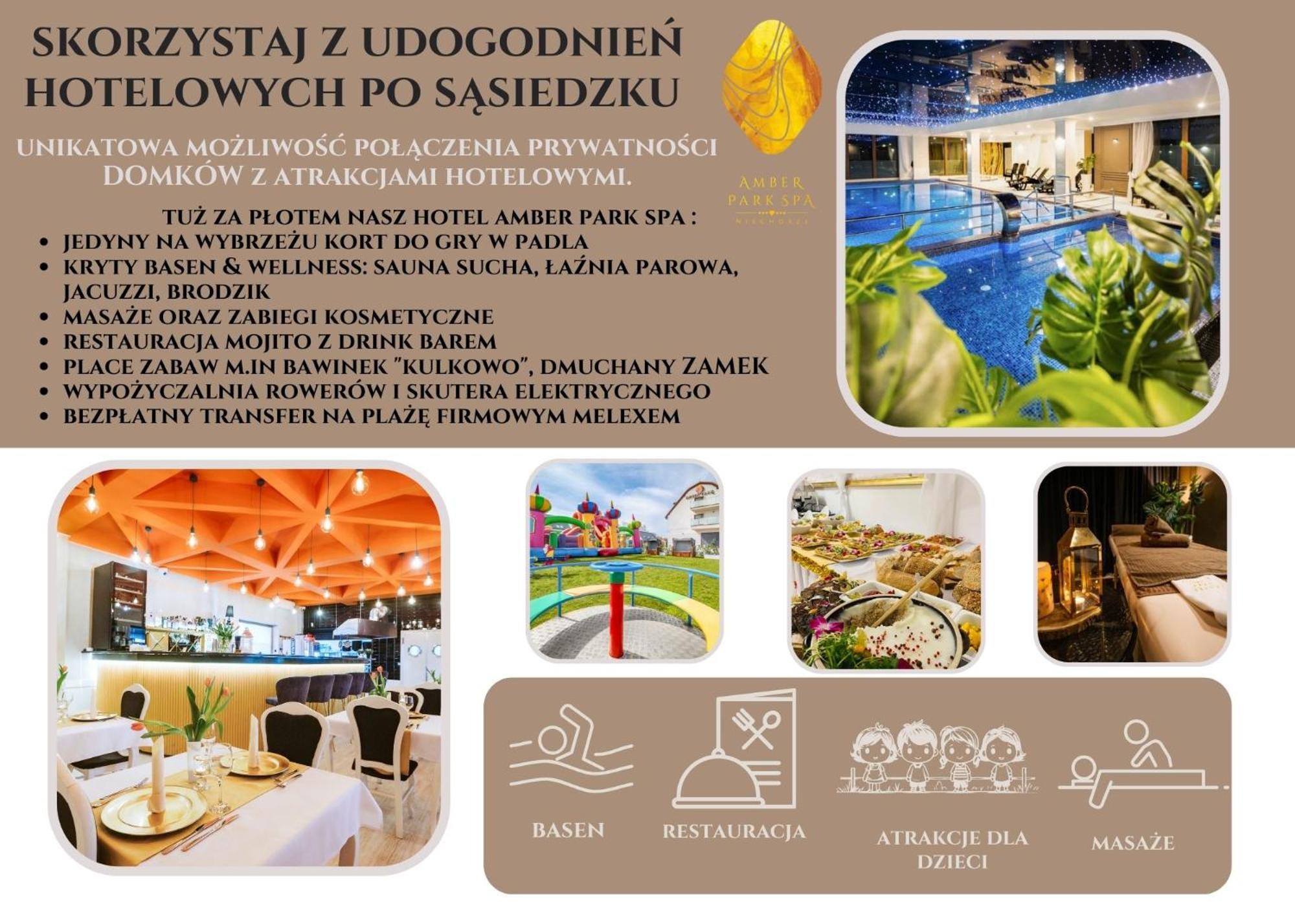 Olivina Park Spa - Domki Z Dostepem Do Krytego Basenu, Saun, Wyzywienia I Atrakcji Dla Dzieci Нехоже Экстерьер фото